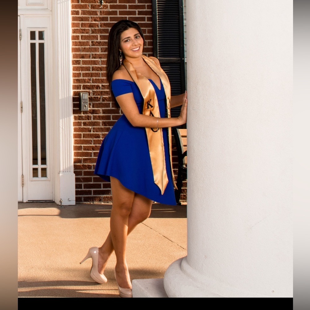 Charlotte Russe blue dress: XS